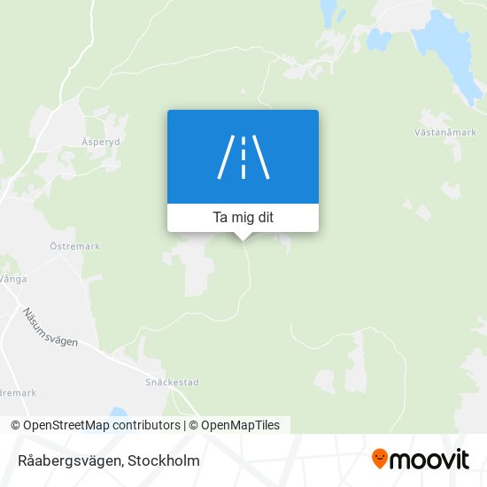 Råabergsvägen karta