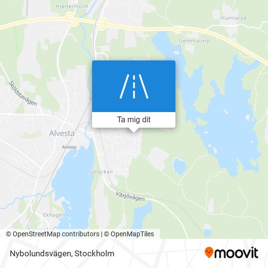 Nybolundsvägen karta