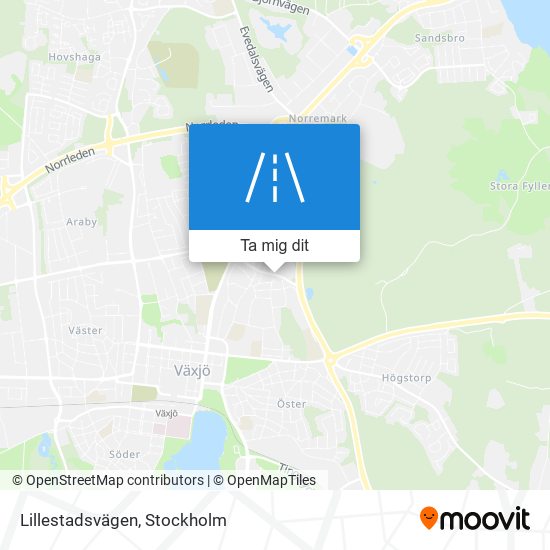 Lillestadsvägen karta