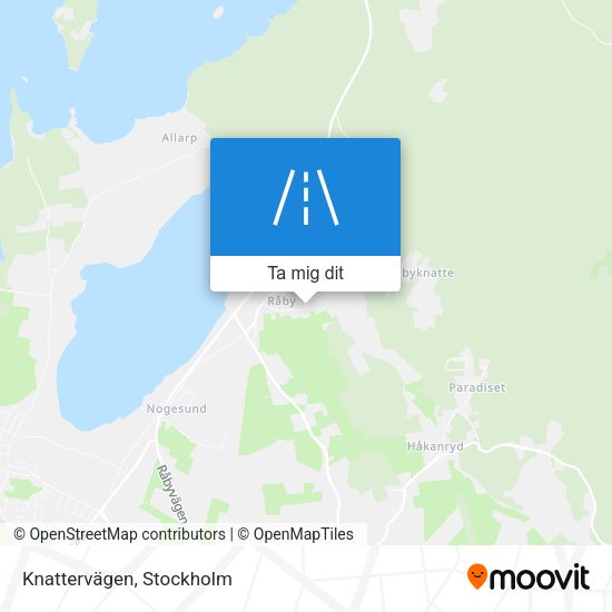 Knattervägen karta