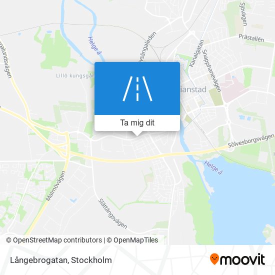 Långebrogatan karta