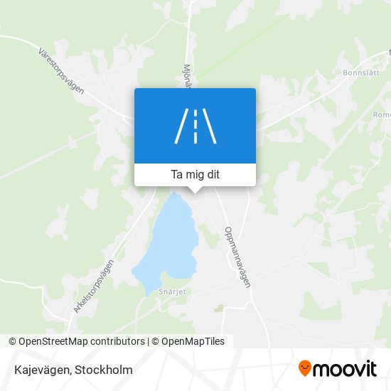 Kajevägen karta