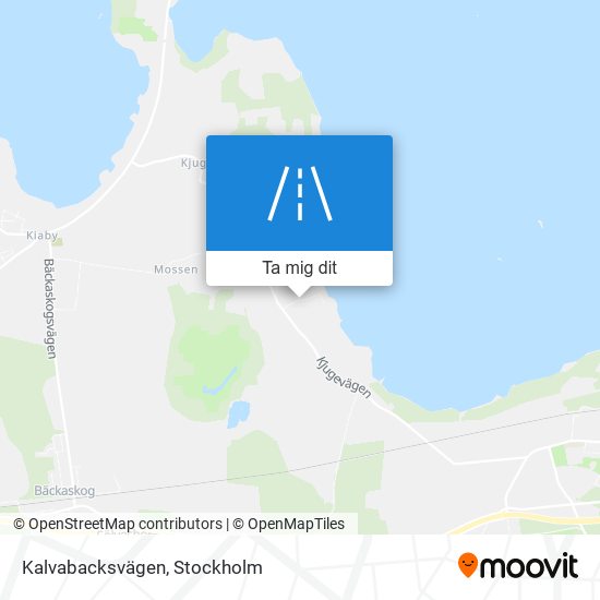 Kalvabacksvägen karta