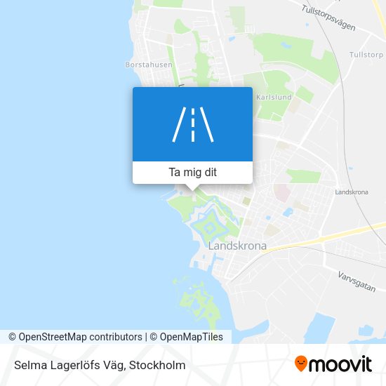 Selma Lagerlöfs Väg karta