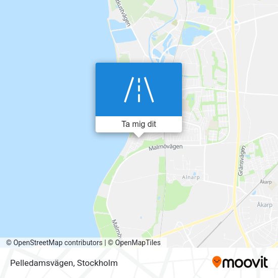 Pelledamsvägen karta