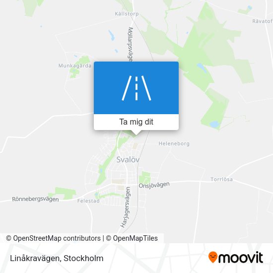 Linåkravägen karta