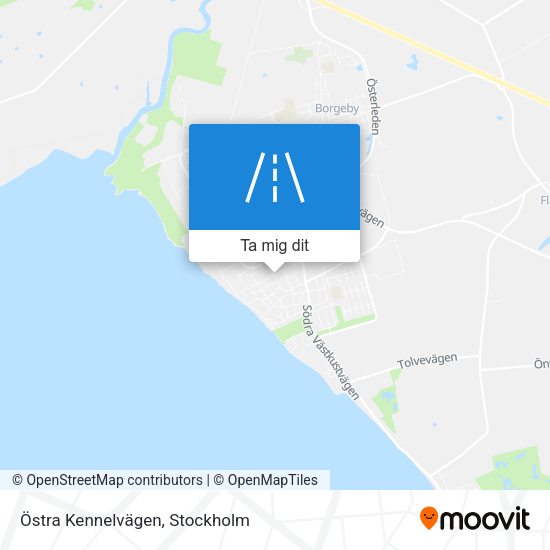 Östra Kennelvägen karta