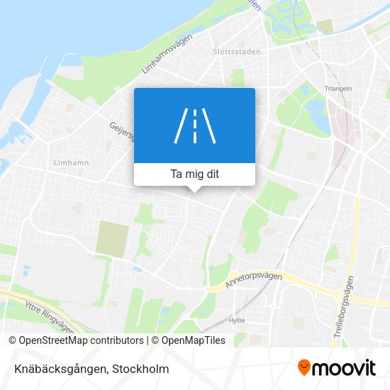 Knäbäcksgången karta
