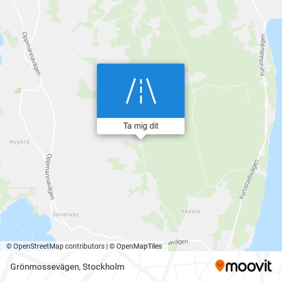 Grönmossevägen karta