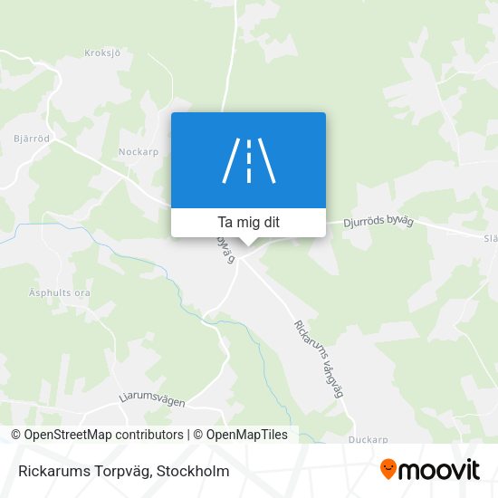 Rickarums Torpväg karta