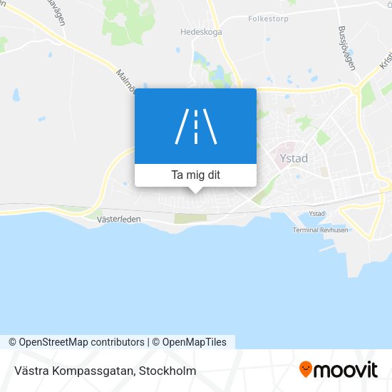 Västra Kompassgatan karta