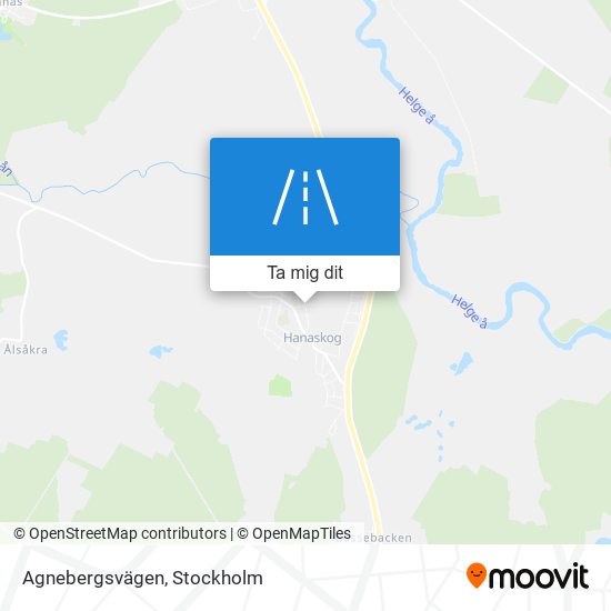 Agnebergsvägen karta