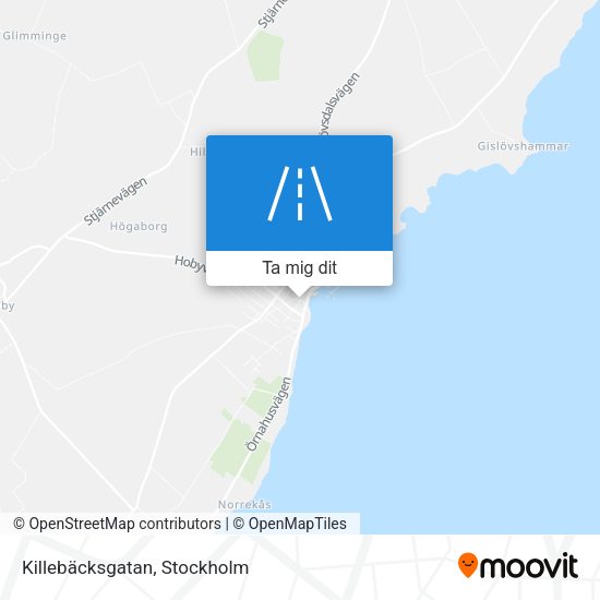 Killebäcksgatan karta