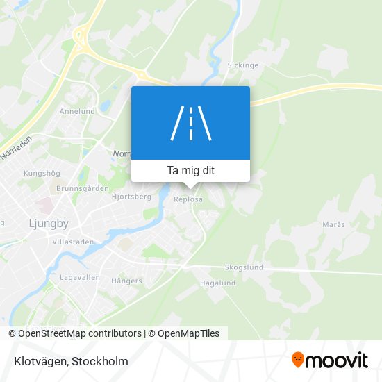 Klotvägen karta