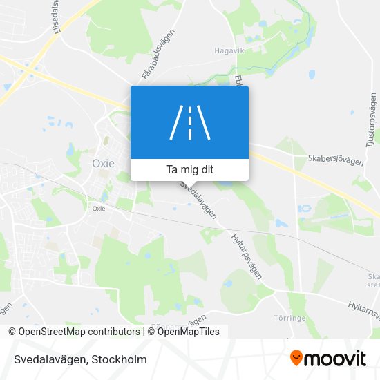 Svedalavägen karta