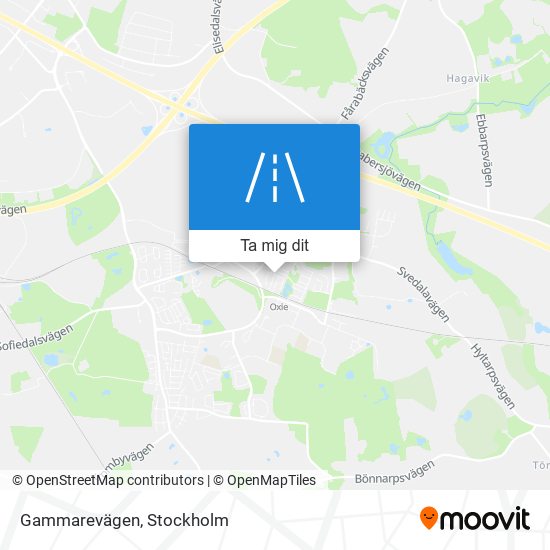 Gammarevägen karta