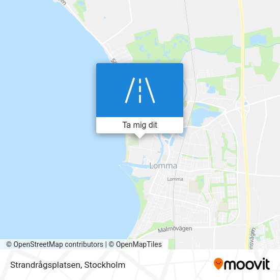 Strandrågsplatsen karta