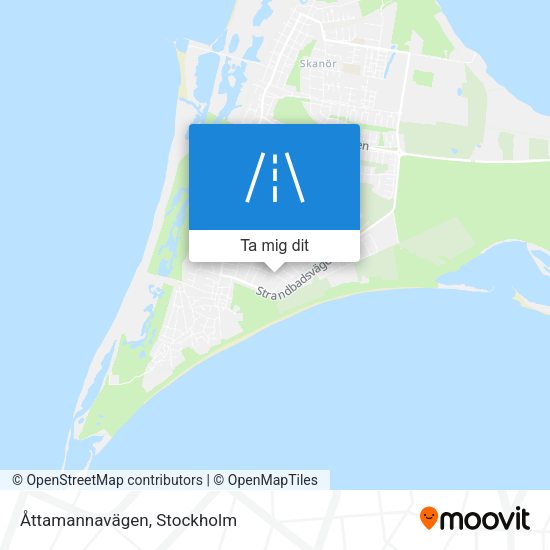 Åttamannavägen karta