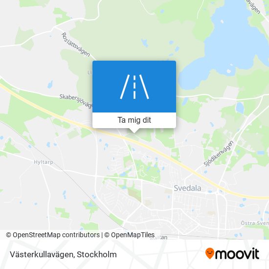 Västerkullavägen karta