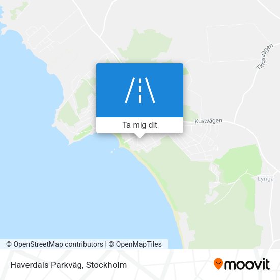 Haverdals Parkväg karta