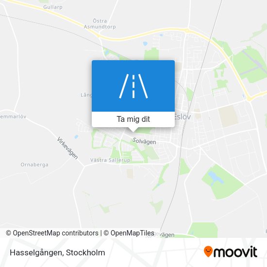 Hasselgången karta