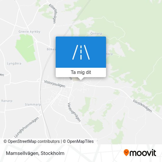 Mamsellvägen karta