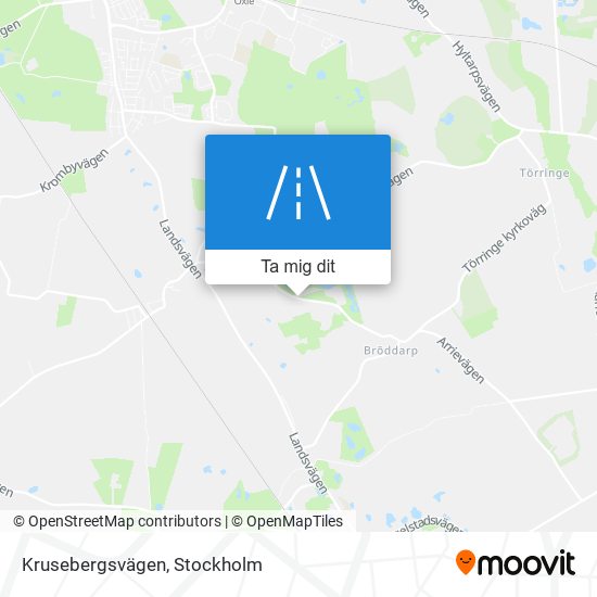 Krusebergsvägen karta