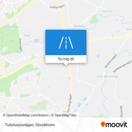 Tullstorpsvägen karta
