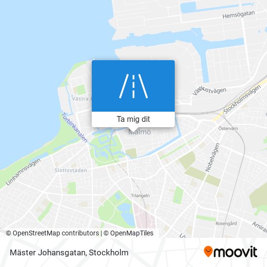 Mäster Johansgatan karta