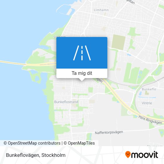 Bunkeflovägen karta