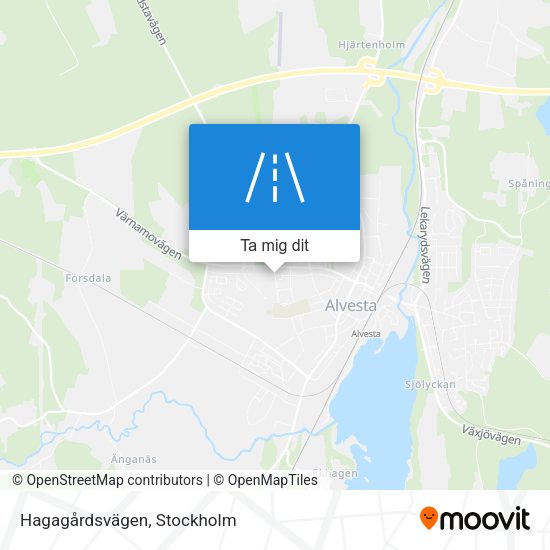 Hagagårdsvägen karta