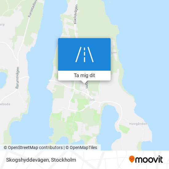 Skogshyddevägen karta