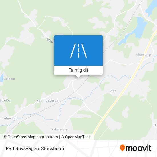 Rättelövsvägen karta