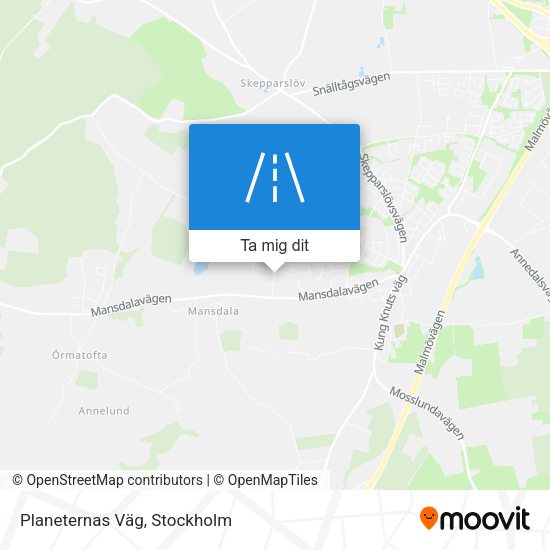 Planeternas Väg karta