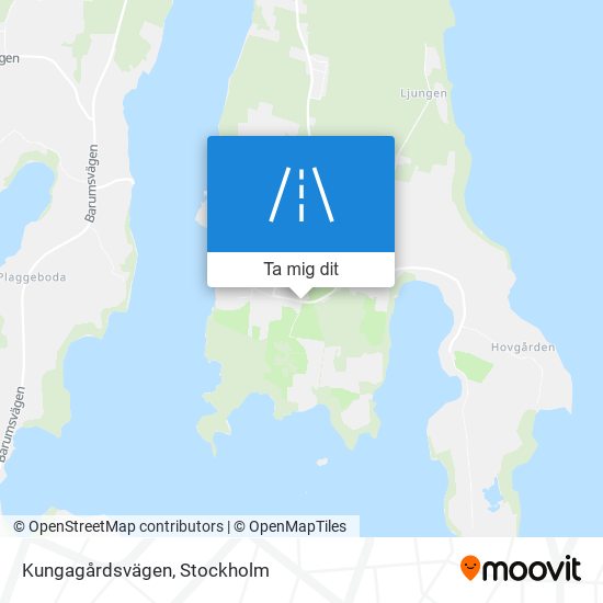 Kungagårdsvägen karta