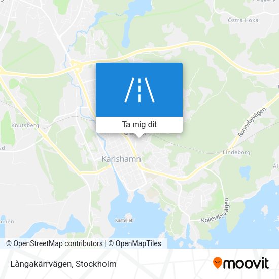 Långakärrvägen karta