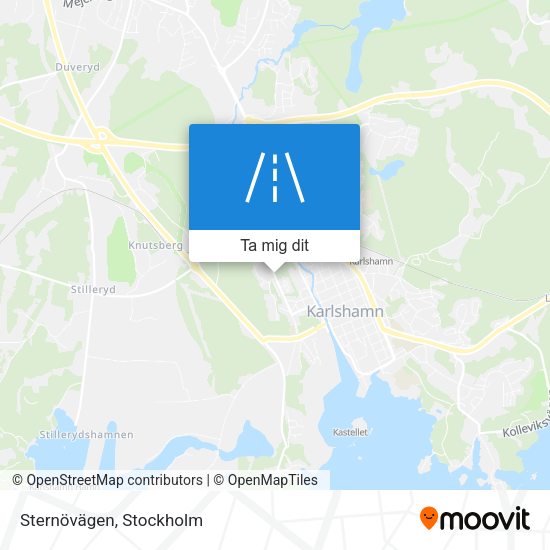 Sternövägen karta