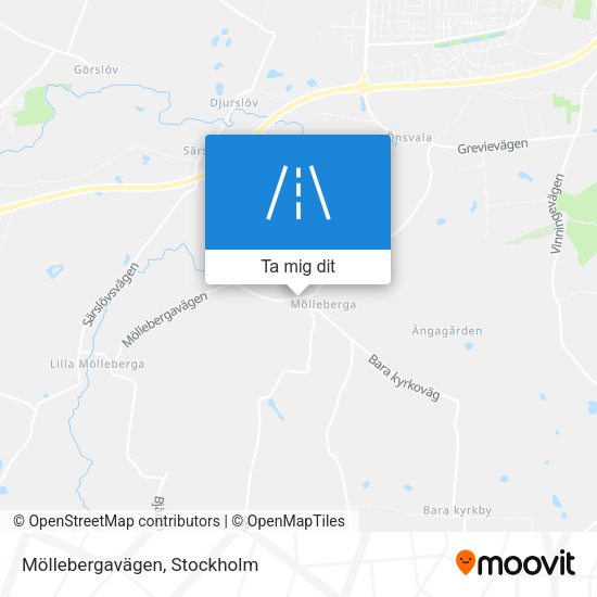 Möllebergavägen karta