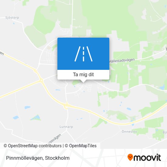 Pinnmöllevägen karta