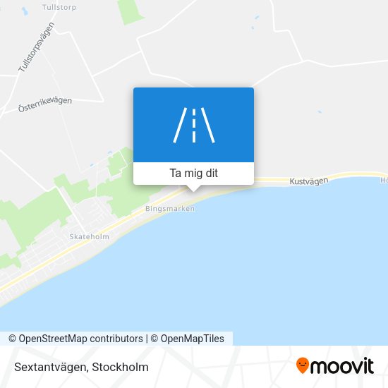 Sextantvägen karta
