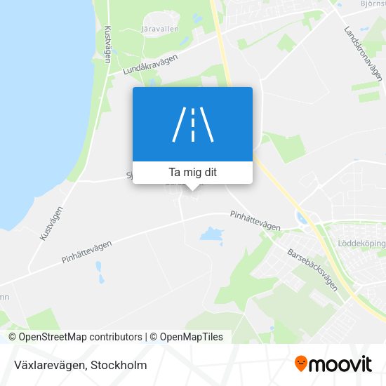 Växlarevägen karta