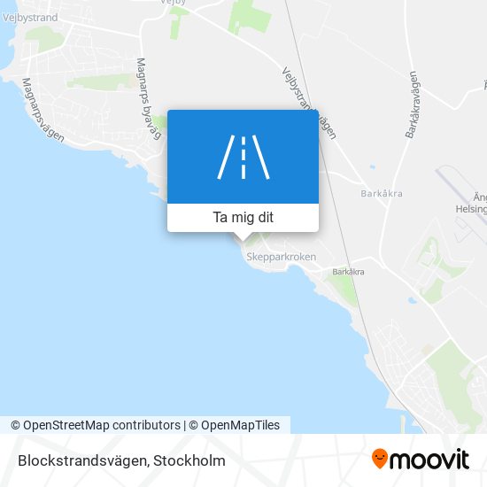 Blockstrandsvägen karta