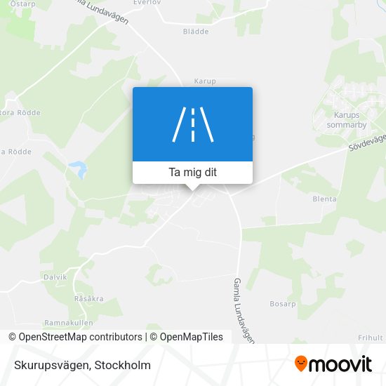 Skurupsvägen karta