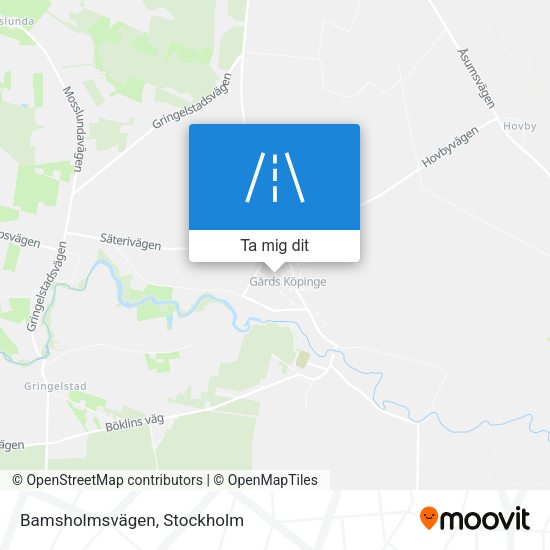 Bamsholmsvägen karta