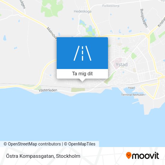 Östra Kompassgatan karta