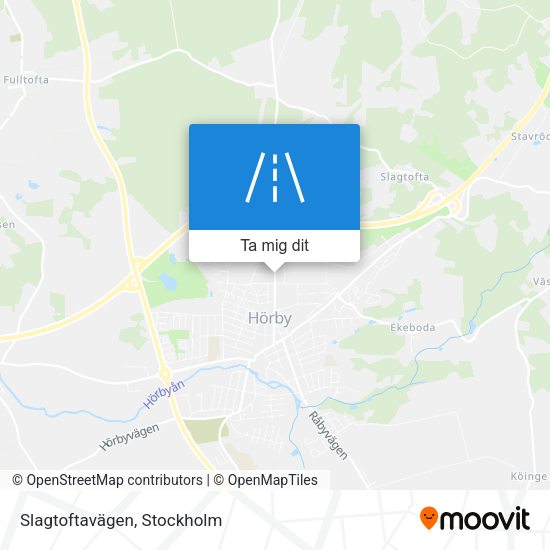 Slagtoftavägen karta