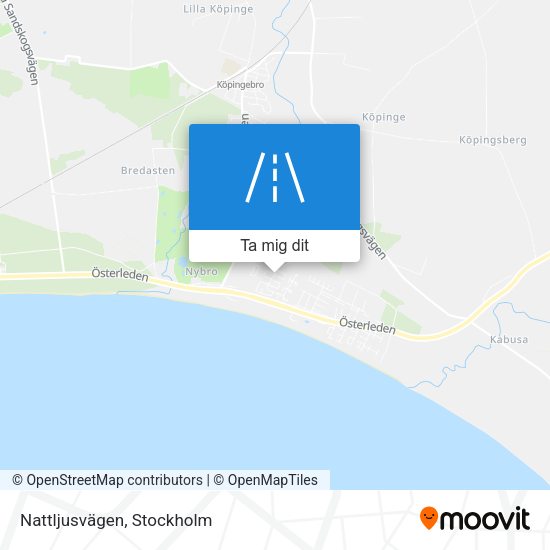 Nattljusvägen karta