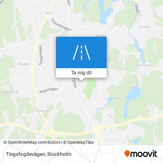 Tingsfogdevägen karta