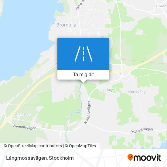 Långmossavägen karta