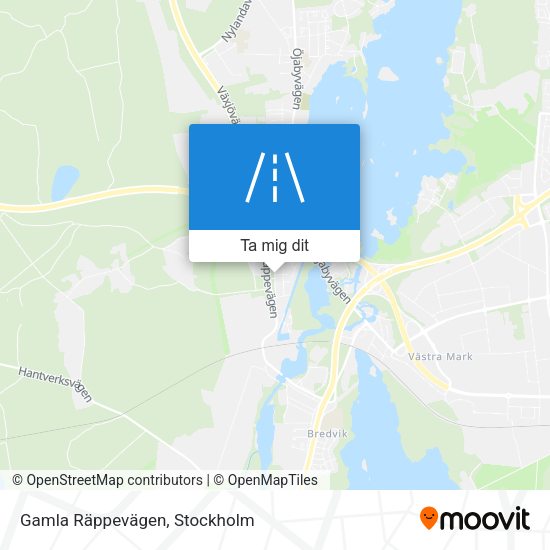 Gamla Räppevägen karta